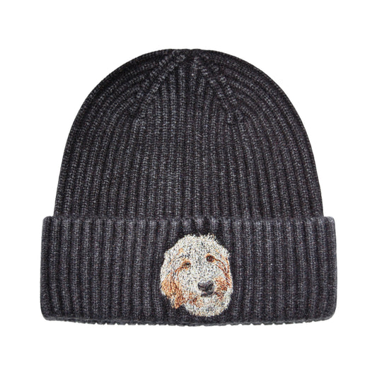 Doodle Embroidered Vintage Beanie