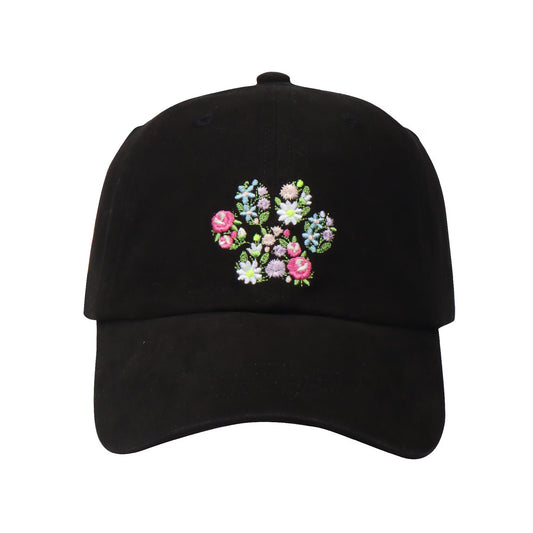 Floral Paw Baseball Cap