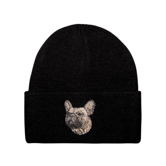 Frenchie Embroidered Soft Smooth Beanie